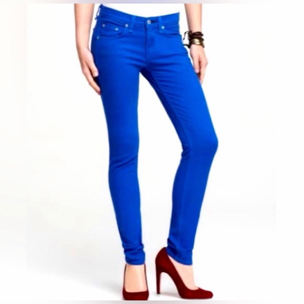 Rag &‎ bone skinny intermix royal blue jeans 28
